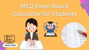 MCQ Exam Result Calculator for Students